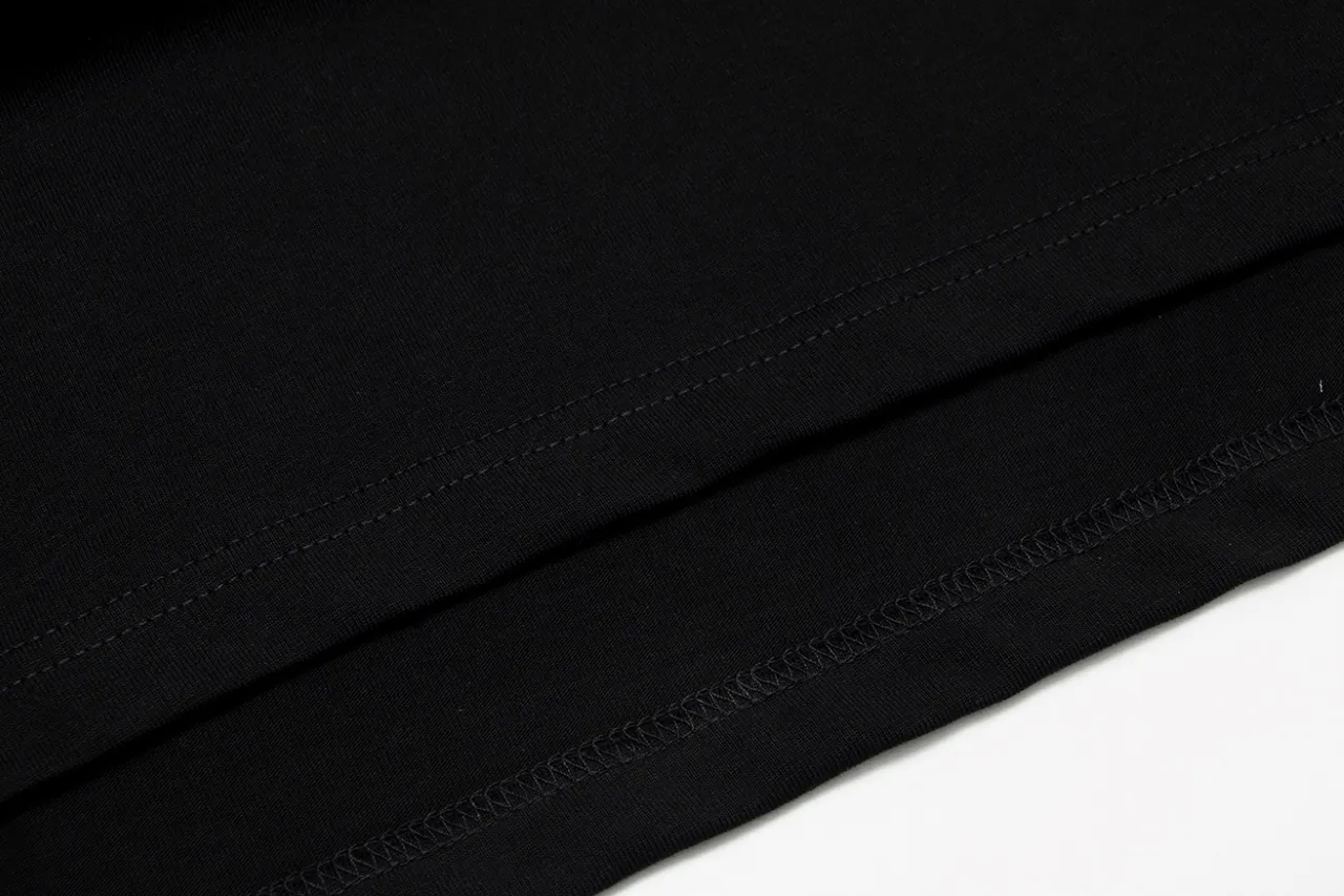 P150 Chrome Hearts Chrome Hearts Sanskrit Watch Bag Neck Letter Printed Short Sleeves Size: SMLXL Color: Black White